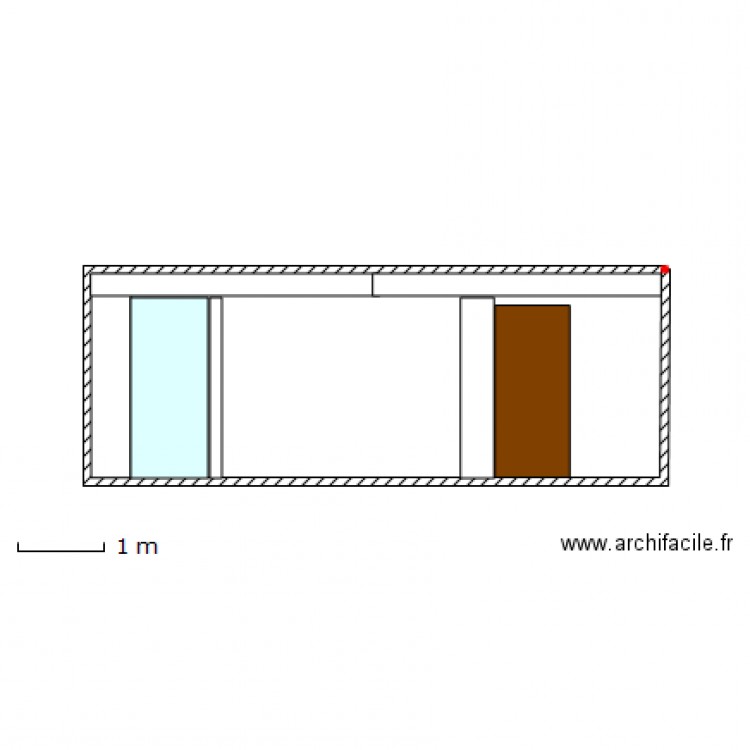 coupe_chambre2 coté 2. Plan de 0 pièce et 0 m2