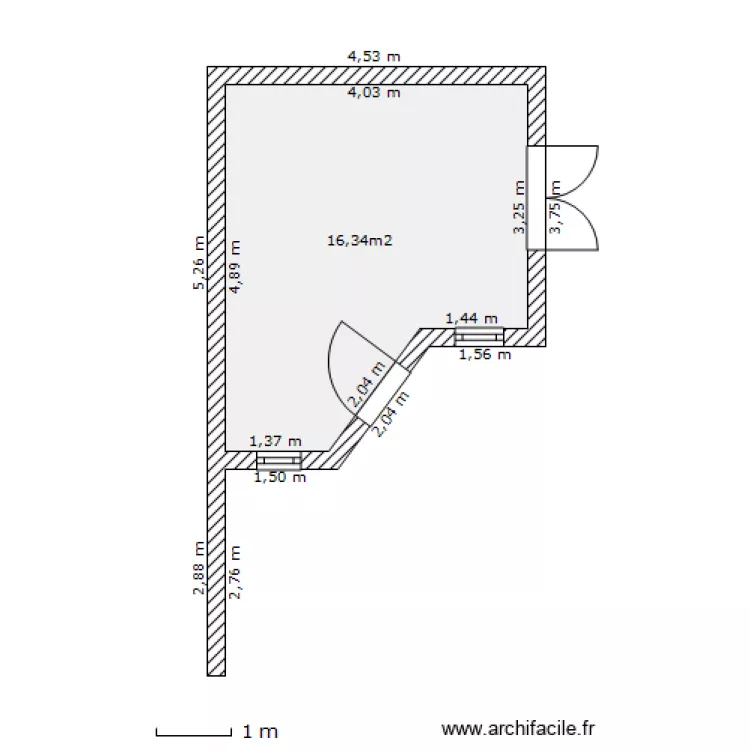 chalet 1. Plan de 