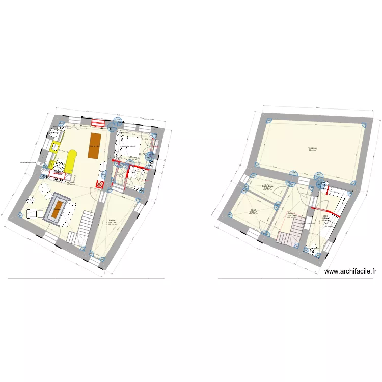 4_plan_projet CH Amis2+Dressing_Rivi&egrave;res. Plan de 