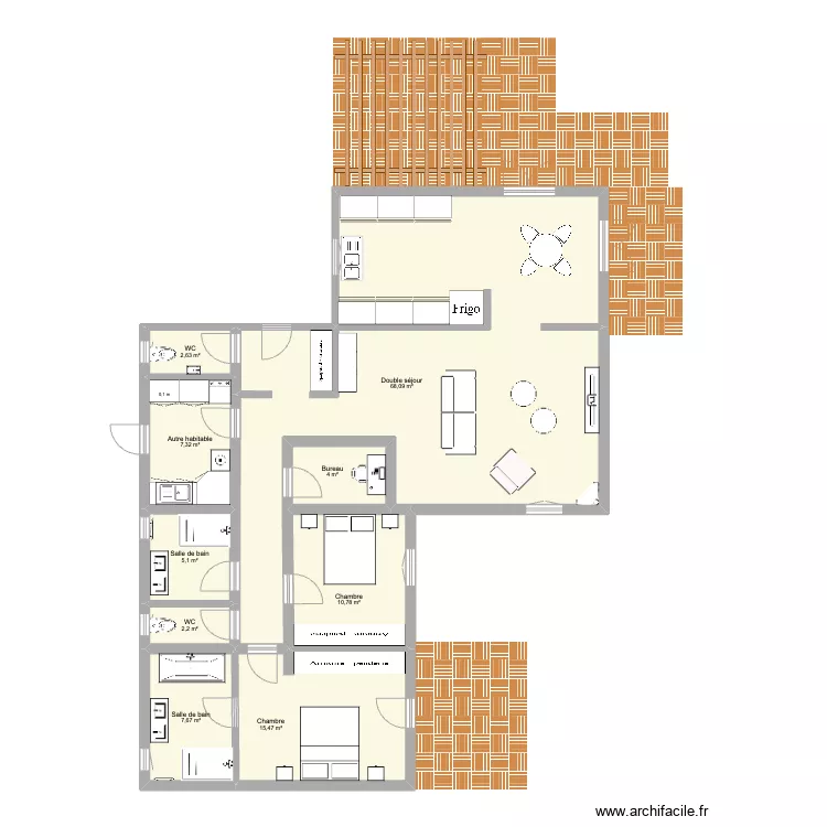 Maison Abuelita. Plan de 