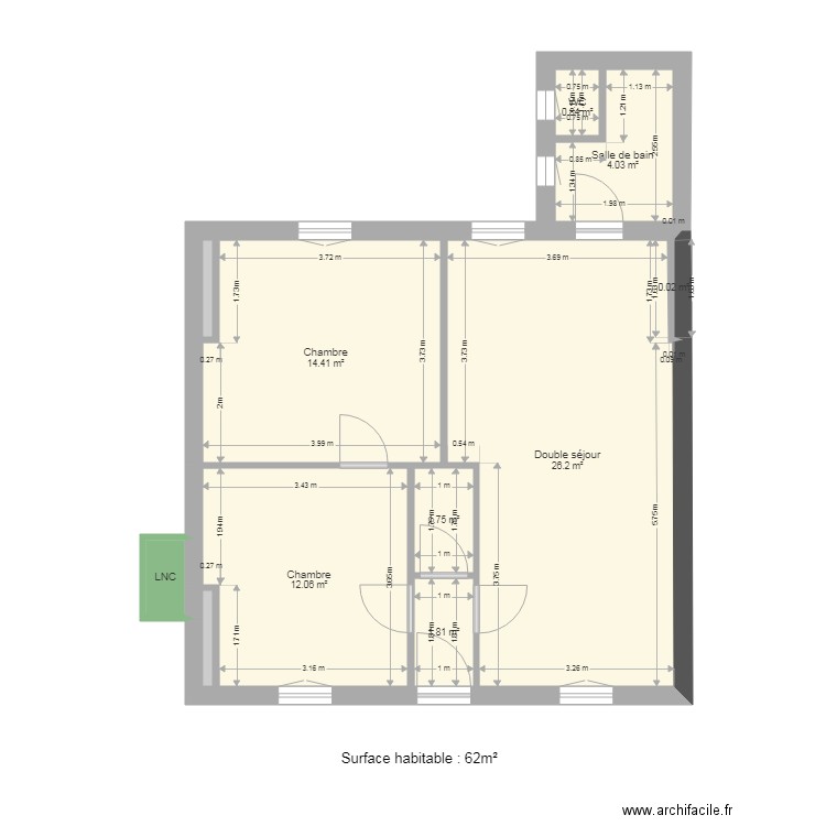 BALSAC VIGNAUD. Plan de 0 pièce et 0 m2