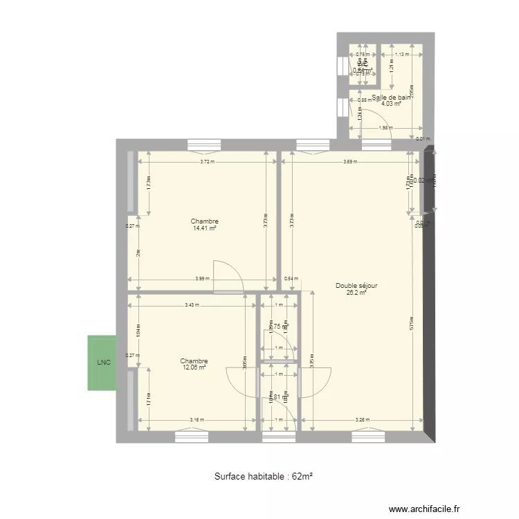 BALSAC VIGNAUD. Plan de 
