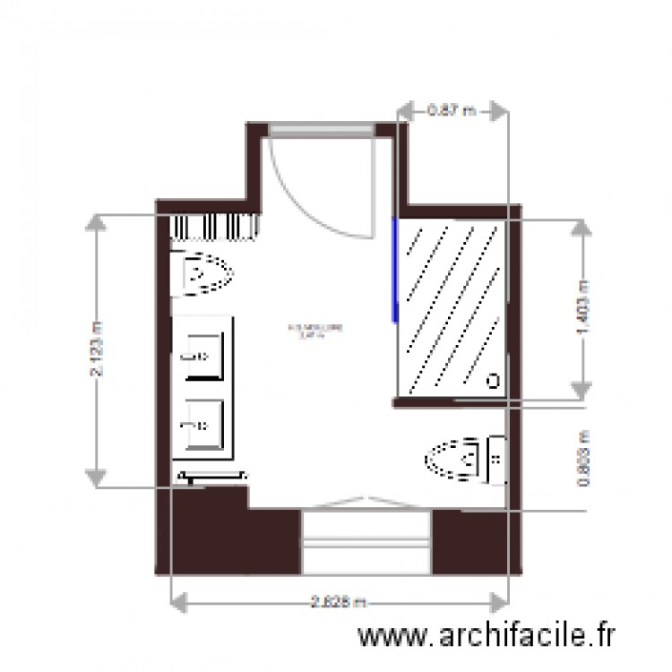SALLE DE BAIN STAR ACADEMY. Plan de 0 pièce et 0 m2