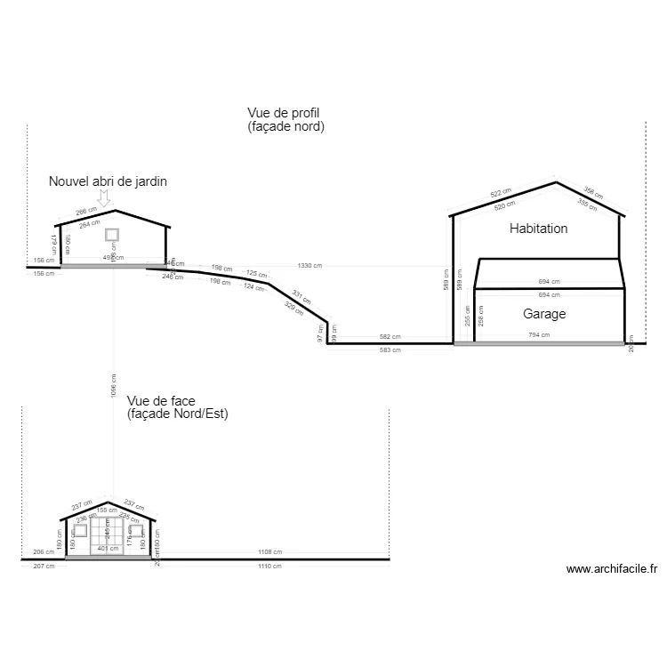 plan de coupe. Plan de 