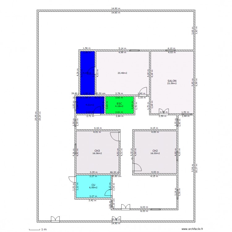 bab4. Plan de 0 pièce et 0 m2