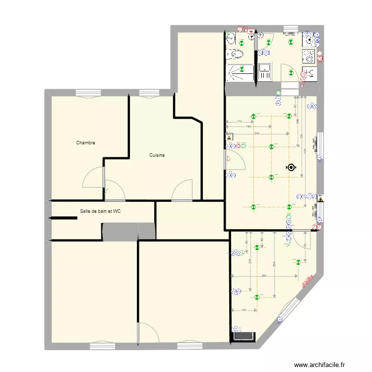 2C 2&egrave;me &eacute;tage V03. Plan de 