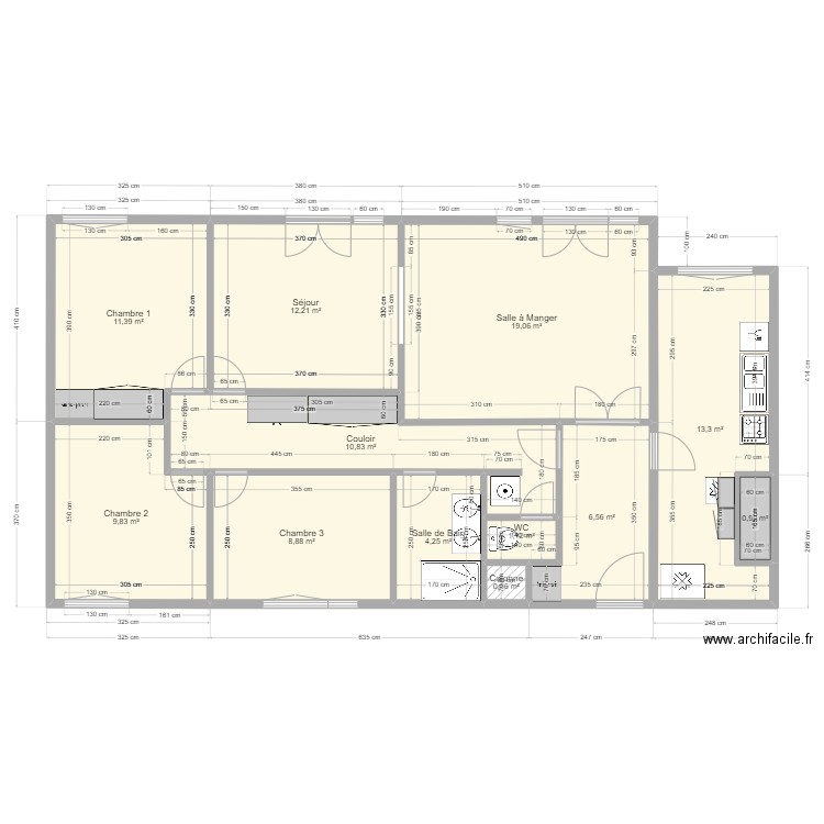 APT_356.VF.1.0. Plan de 0 pièce et 0 m2