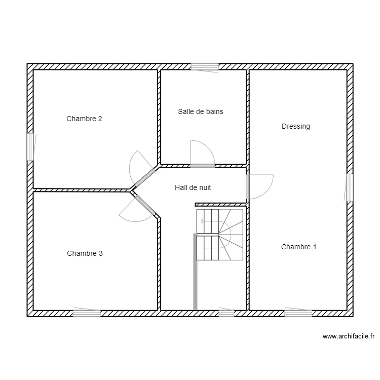 Dufour etage. Plan de 