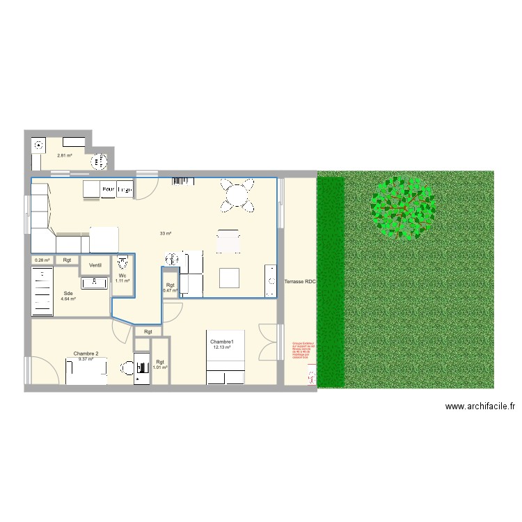 Ghis Blagnac Aménagement. Plan de 0 pièce et 0 m2