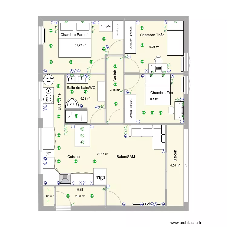 Maison Hourselle Duarte. Plan de Maison Hourselle Duarte. Plan de