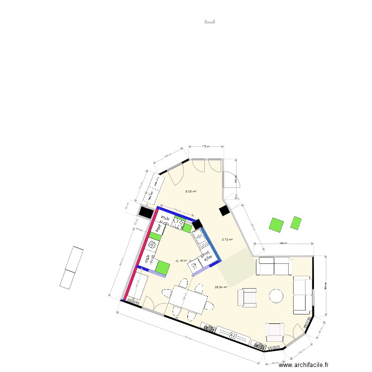 cuisine sam 2222. Plan de 0 pièce et 0 m2