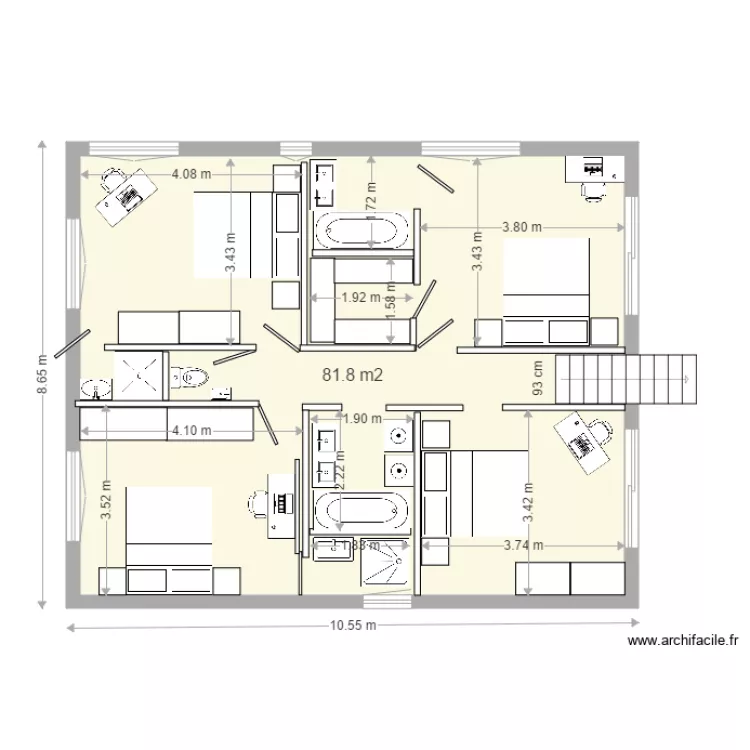 st cannat 1 er étage 222. Plan de st cannat 1 er étage 222. Plan de