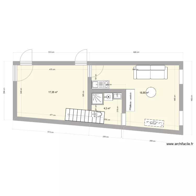 20 FERRAUD BAS GAUCHE. Plan de 