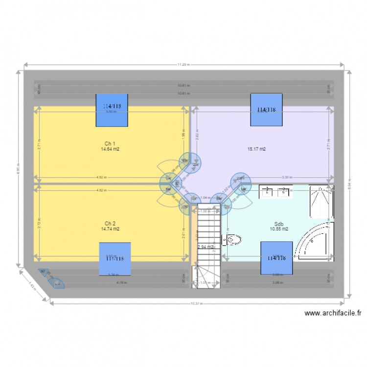 COTTEBLANCHE. Plan de 0 pièce et 0 m2