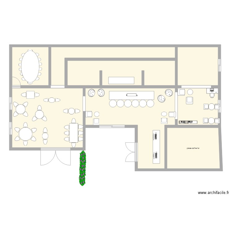 hall. Plan de 0 pièce et 0 m2