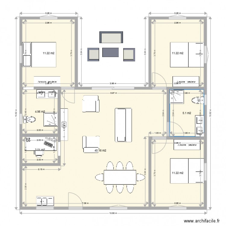 plan maison. Plan de 0 pièce et 0 m2