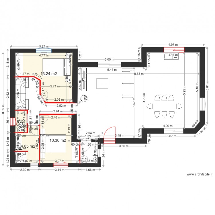 Plan rénovation Maison Anthony 23 juin   2019. Plan de 0 pièce et 0 m2