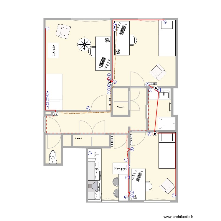 plan appartement avec cotes