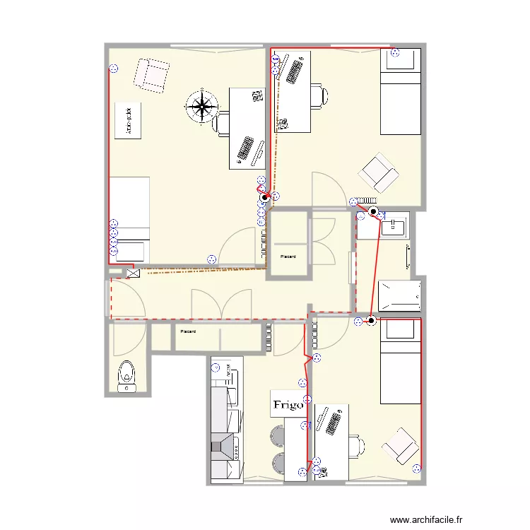 appartement avec cotes. Plan de appartement avec cotes. Plan de