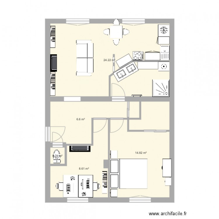Plan saint Maurice on touche pas aux murs porteurs. Plan de 0 pièce et 0 m2