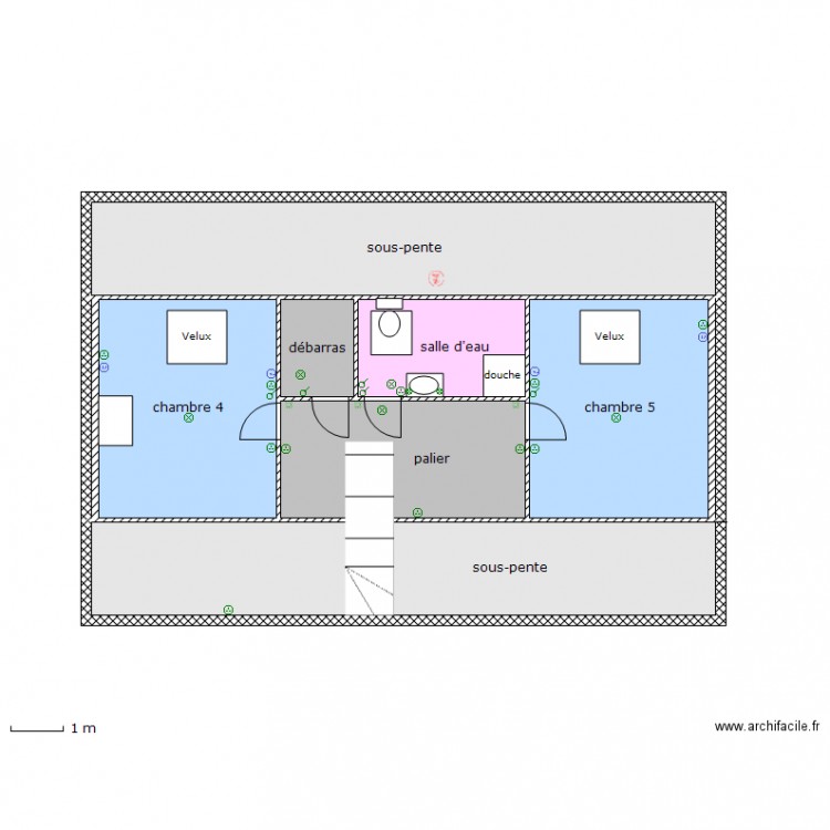 étage-élec. Plan de 0 pièce et 0 m2