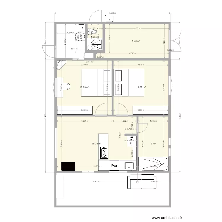 Casa Ian no lugar. Plan de Casa Ian no lugar. Plan de