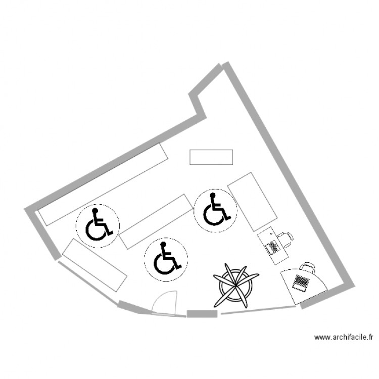 PLAN DROGUERIE VOLTAIRE. Plan de 0 pièce et 0 m2