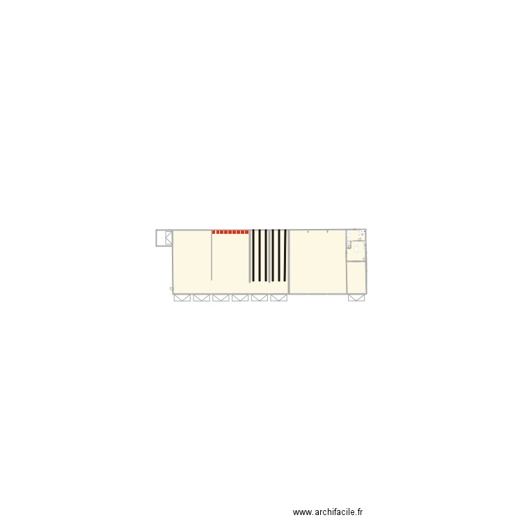 projet batiment ouverture. Plan de 0 pièce et 0 m2