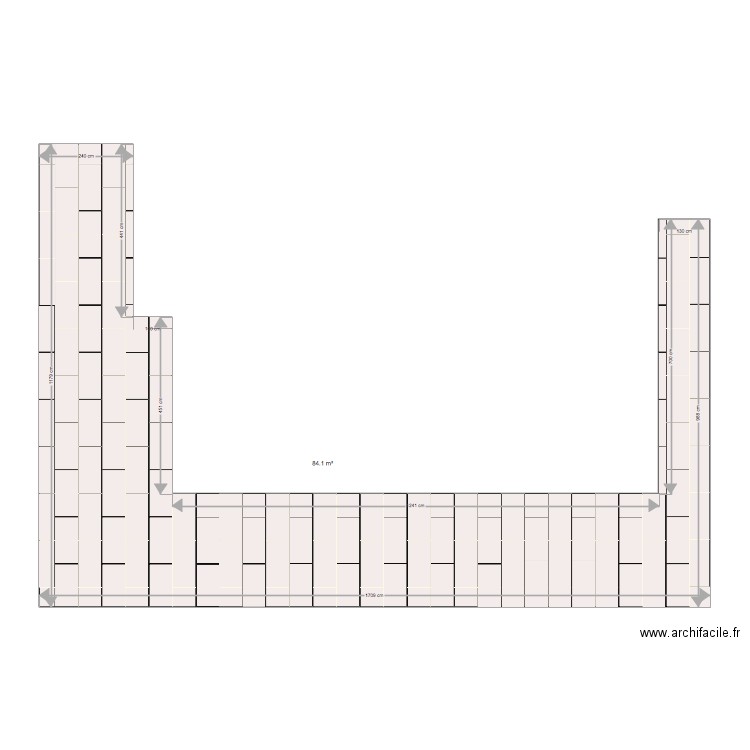 CALEPINAGE GRES CERAME 120 60 V. Plan de 0 pièce et 0 m2