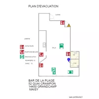 bar PLAN EVACUATION