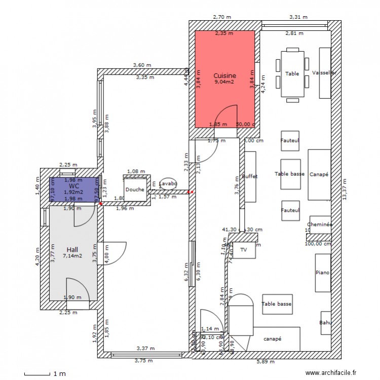 Plan. Plan de 0 pièce et 0 m2