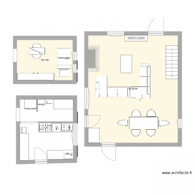 maison. Plan de 0 pièce et 0 m2