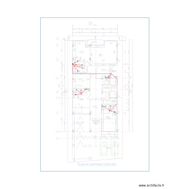 Alimentation eau chaude. Plan de 0 pièce et 0 m2