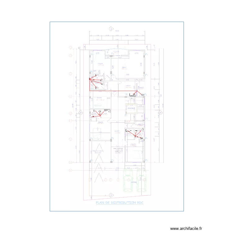 Alimentation eau chaude. Plan de 0 pièce et 0 m2