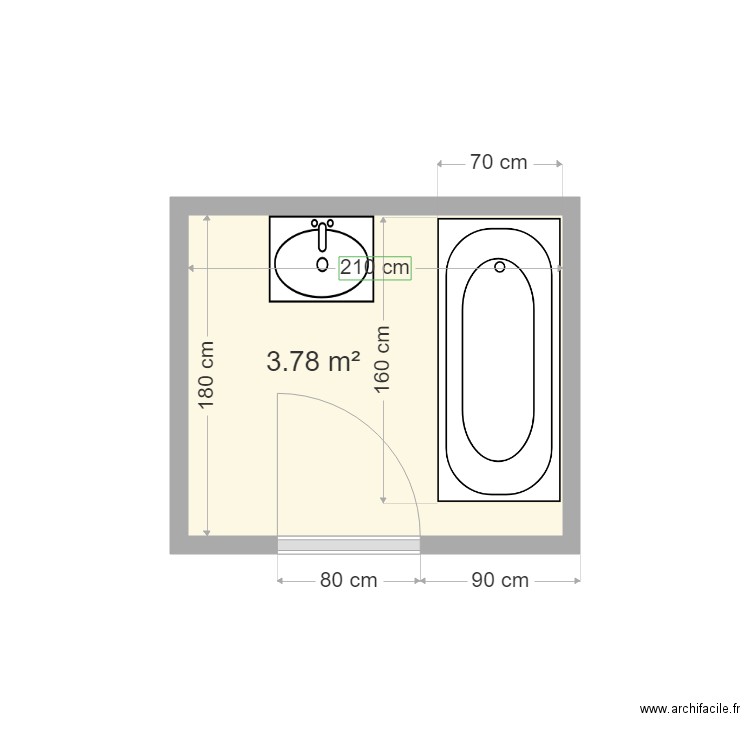 SdB PEPIER. Plan de 0 pièce et 0 m2