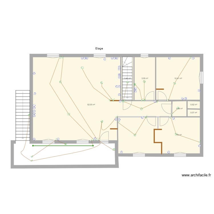 Tremillon Etage. Plan de 0 pièce et 0 m2
