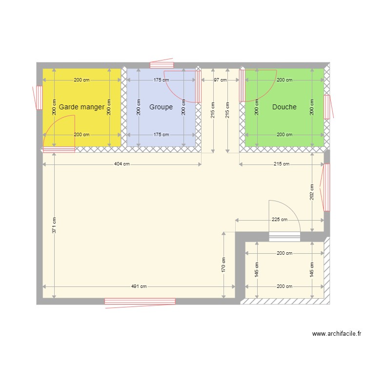 Cuisine à la Gaité. Plan de 0 pièce et 0 m2