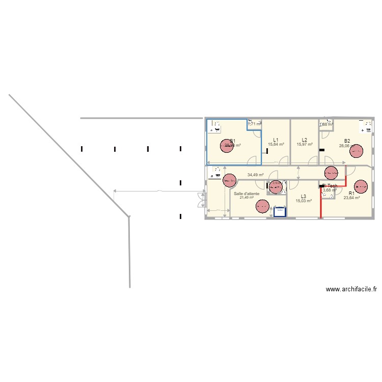 CALLIOPE1 PMR. Plan de 12 pièces et 194 m2