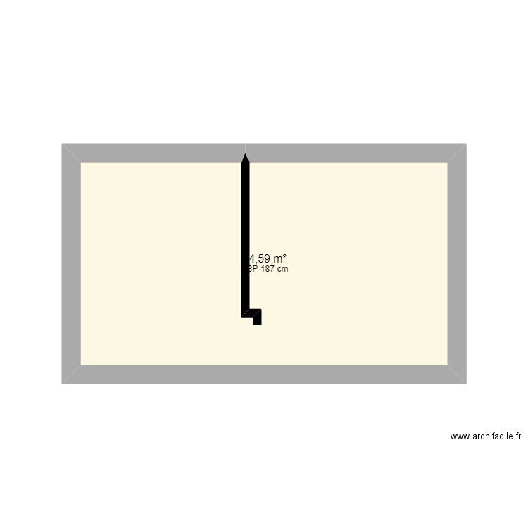 SALLE BAIN ECOLE . Plan de 1 pièce et 15 m2