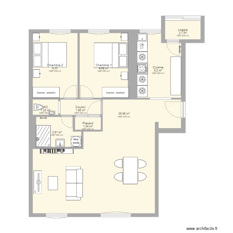 CAPUCINS 2. Plan de 0 pièce et 0 m2