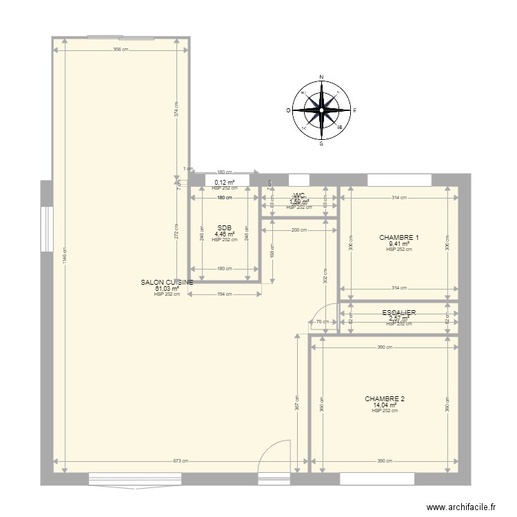 ML21008576 MERCIER. Plan de 11 pièces et 152 m2