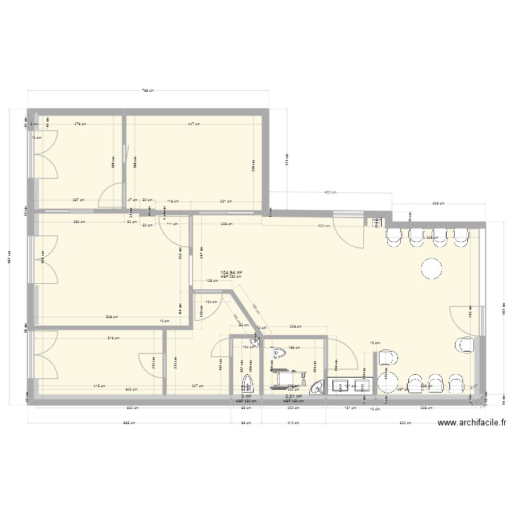 StCyr 1. Plan de 3 pièces et 105 m2