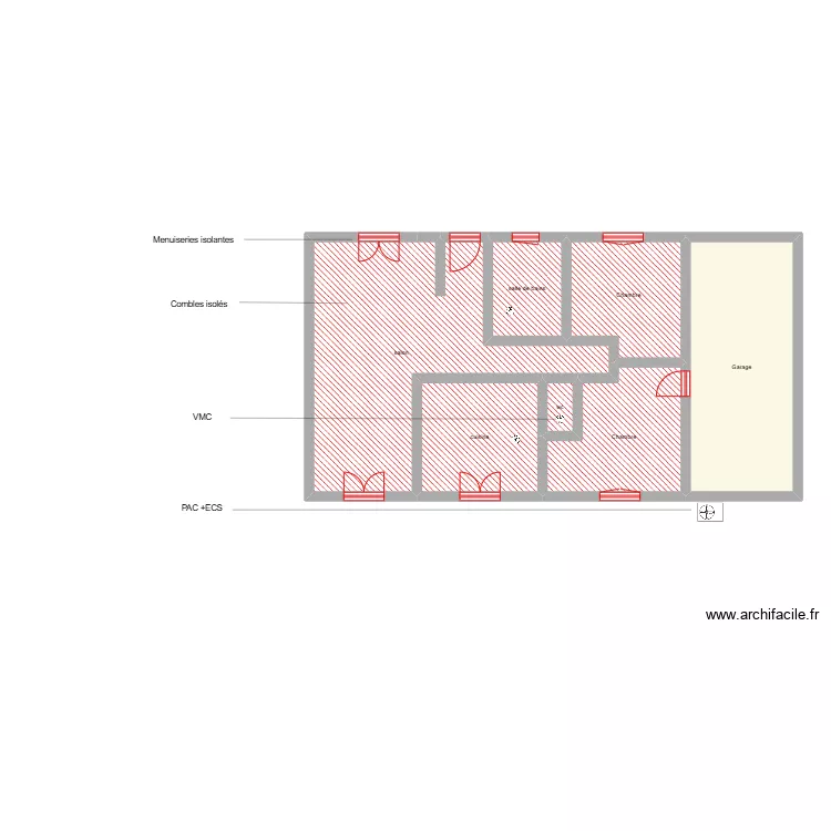 PARCELIER Karine &eacute;tape. Plan de 