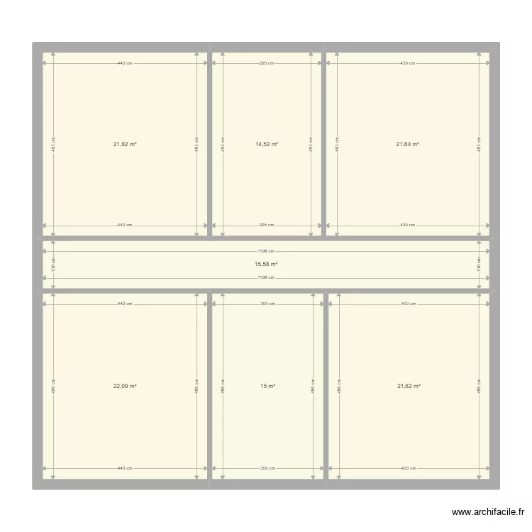 immeuble albi 2eme etage. Plan de 