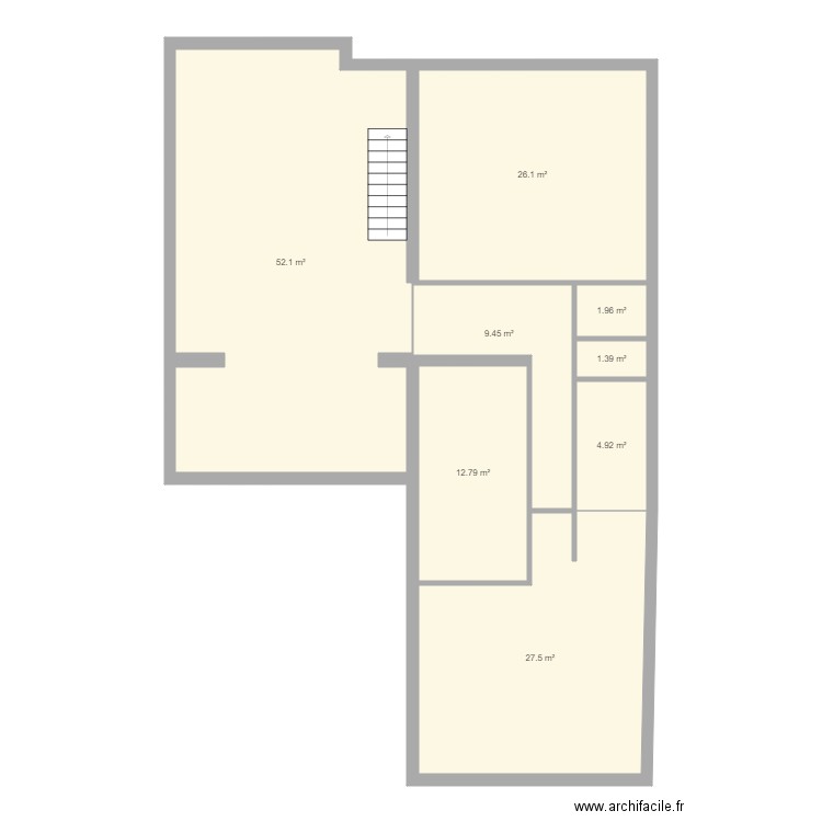 Plan CARON. Plan de 8 pièces et 136 m2