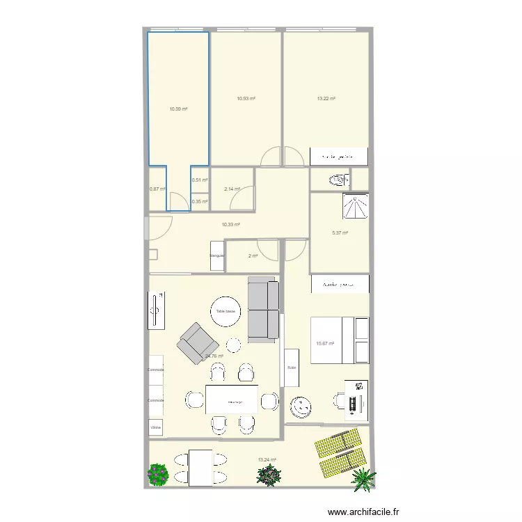 Sceaux Curie 1. Plan de 