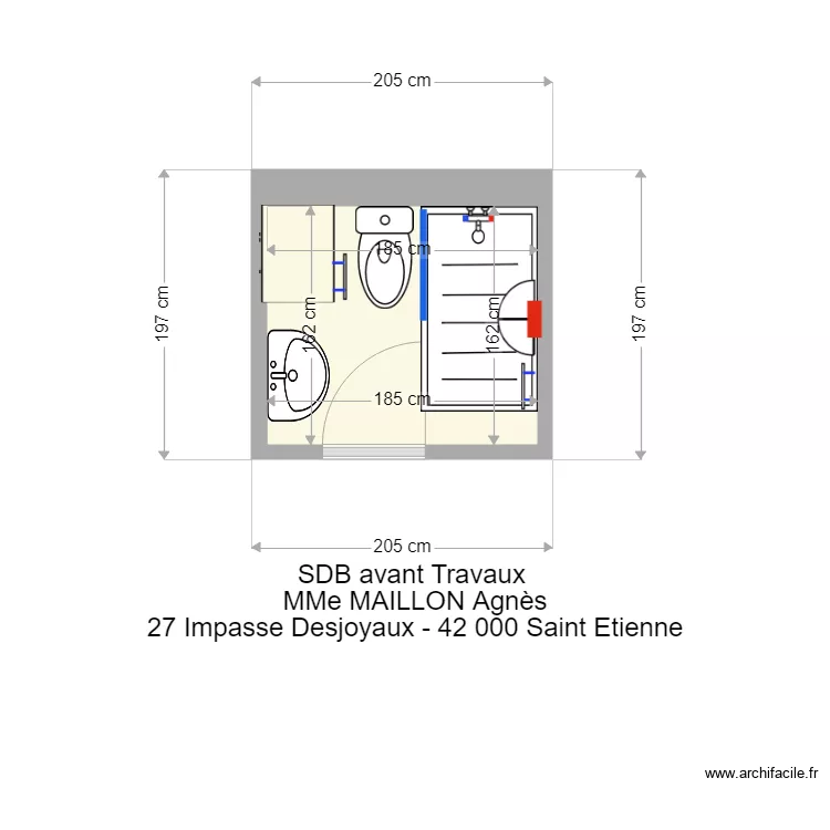 maillon agnes ap travaux. Plan de 