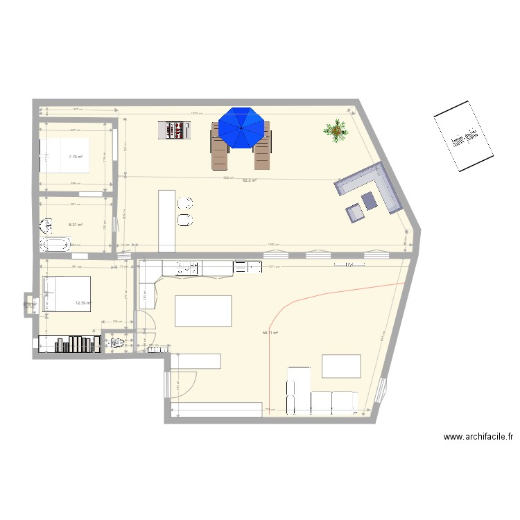 Cagnes actuel essai1. Plan de 0 pièce et 0 m2