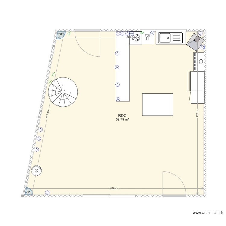 Campagnac. Plan de 0 pièce et 0 m2