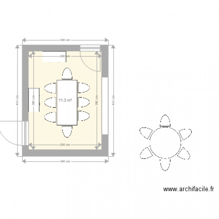 salle a manger meuble. Plan de 0 pièce et 0 m2